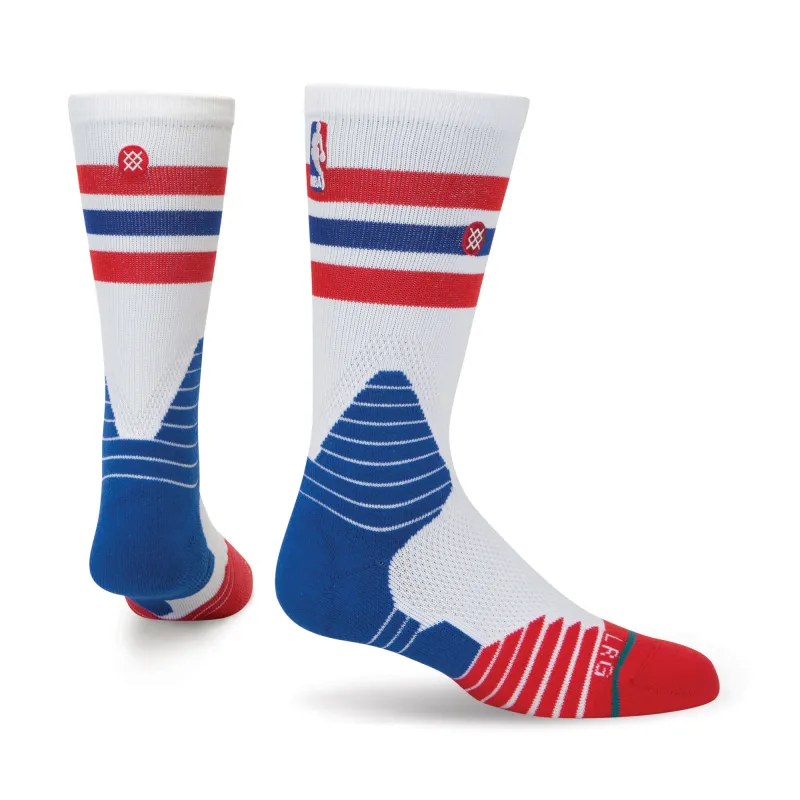Stance Men's Nba Thin Stripe Crew Socks - M559D6Csbr-Red sold by Zulily