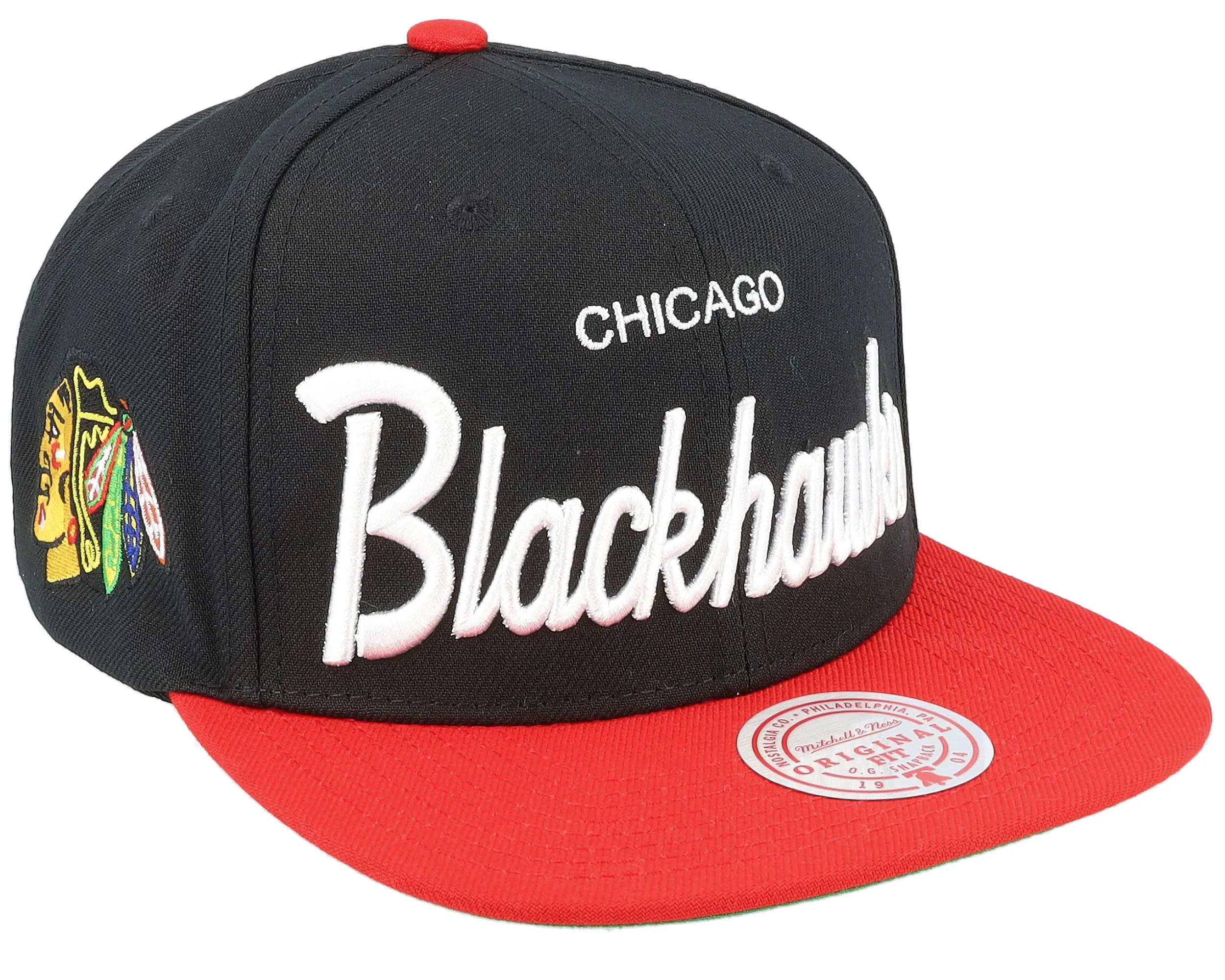 Mitchell & Ness Men's Nhl Vintage Script Snapback Blackhawks sold by Zulily