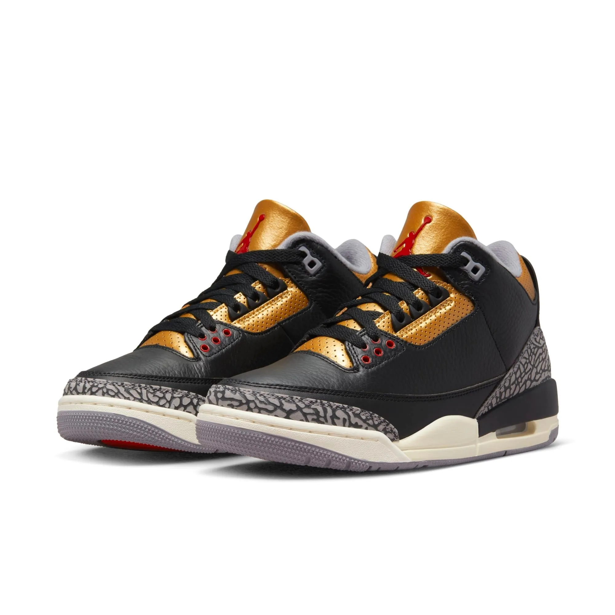 Air Jordan Women's Retro 3 'Black Cement Gold' - Ck9246-067 sold by Zulily product image thumbnail 5