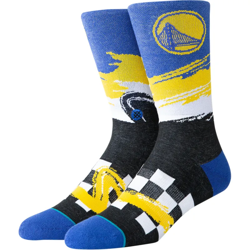 Stance Men's Nba Golden State Warriors Wave Racer Socks - M548C19War-Blk sold by Zulily