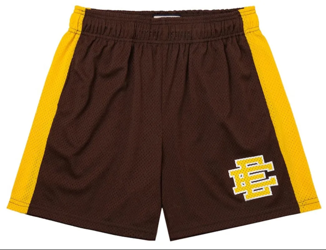 Eric Emanuel Men's Ee Basic Short Chocolate/Athletic Gold Fw22 - Ee0000172 sold by Zulily