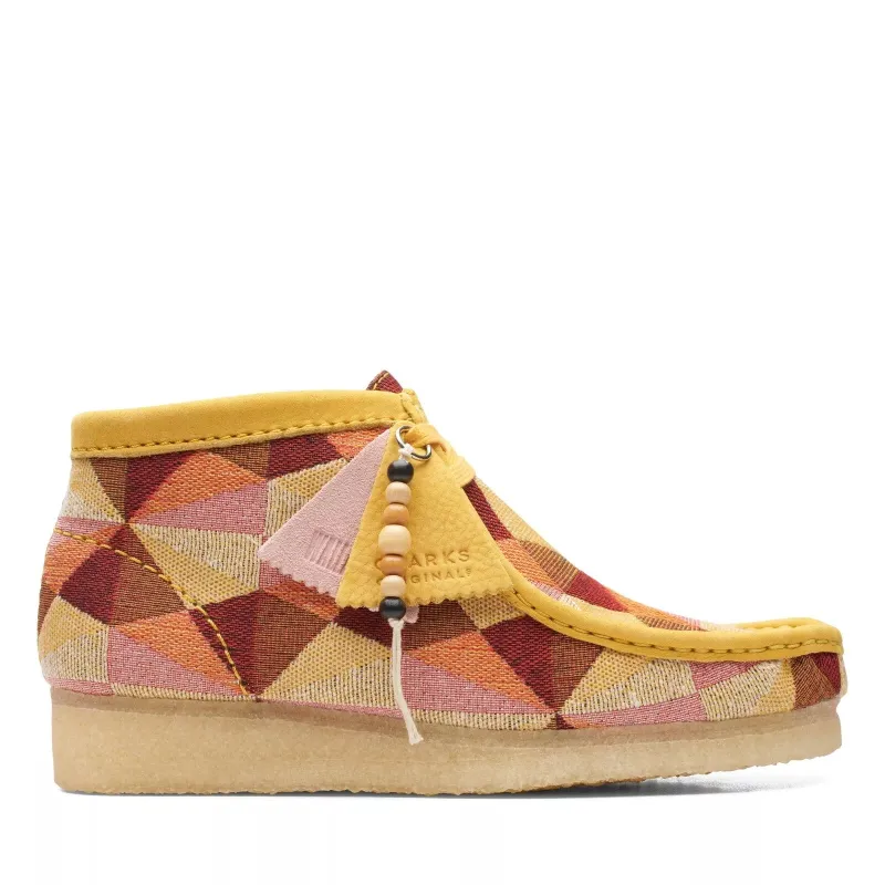 Clarks Women's Wallabee Boot - Yellow Combi sold by Zulily