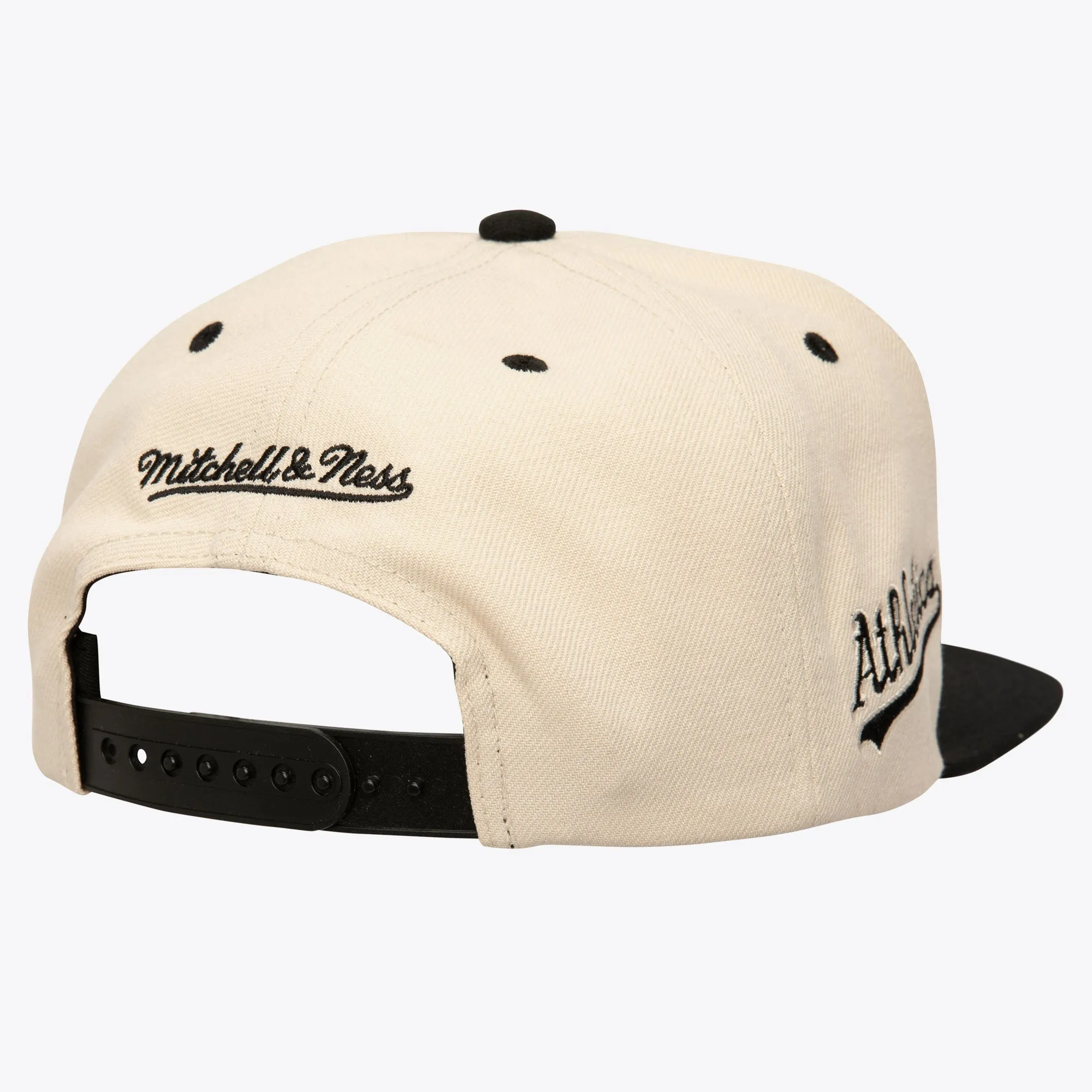 Mitchell & Ness Men's Mlb Evergreen Cream Black Snapback Athletics sold by Zulily product image thumbnail 2