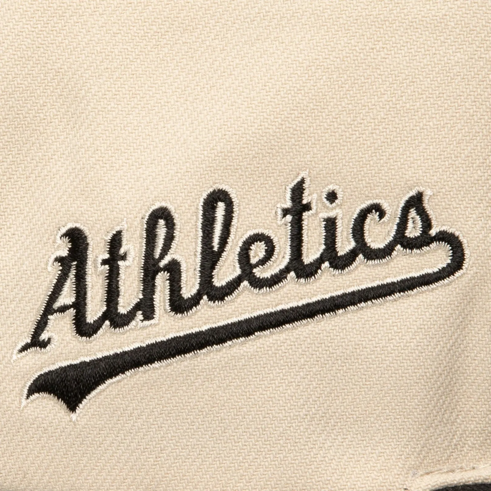 Mitchell & Ness Men's Mlb Evergreen Cream Black Snapback Athletics sold by Zulily product image thumbnail 3