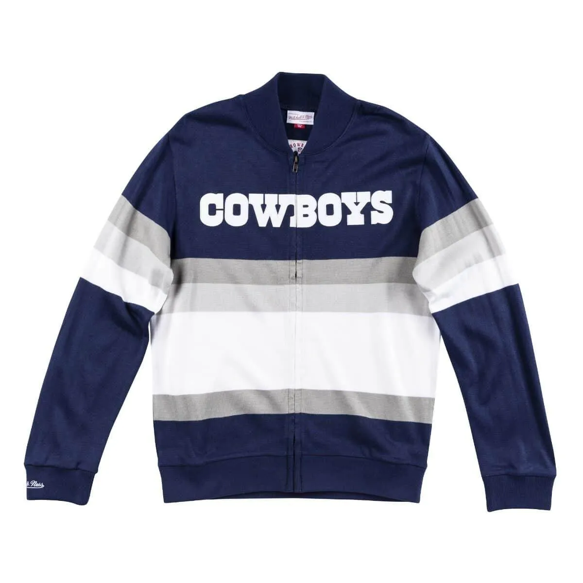 Mitchell & Ness Men's Nfl Front Stripe Full Zip Sweater Dallas Cowboys - Swtraj18024-Dconavy sold by Zulily