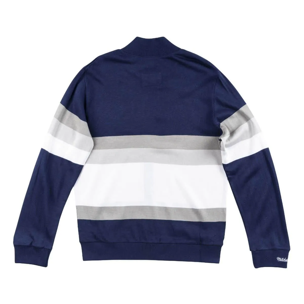 Mitchell & Ness Men's Nfl Front Stripe Full Zip Sweater Dallas Cowboys - Swtraj18024-Dconavy sold by Zulily product image thumbnail 2