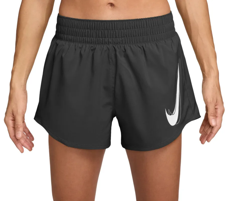 Nike Women's Nk One Swoosh Hbr Dri-Fit Mid-Rise Brief-Lined Shorts - Fn2601-010 sold by Zulily