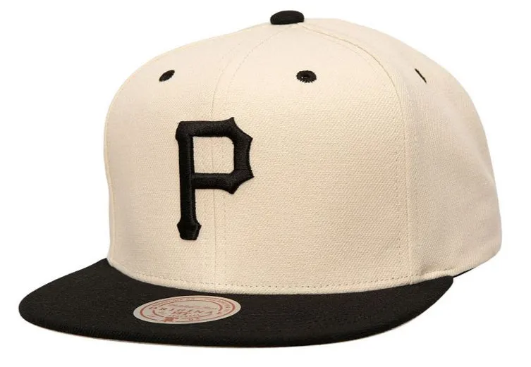 Mitchell & Ness Men's Mlb Evergreen Cream Black Snapback Pirates - Hs9558-Ppiofwh sold by Zulily