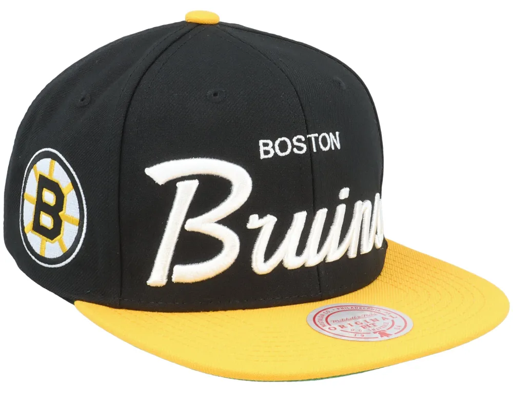 Mitchell & Ness Men's Nhl Vintage Script Snapback Bruins made by Mitchell & Ness