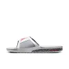 Air Jordan Men's Hydro Iii 'Summit White Cement Grey Black Fire Red' - 854556-101 sold by Zulily