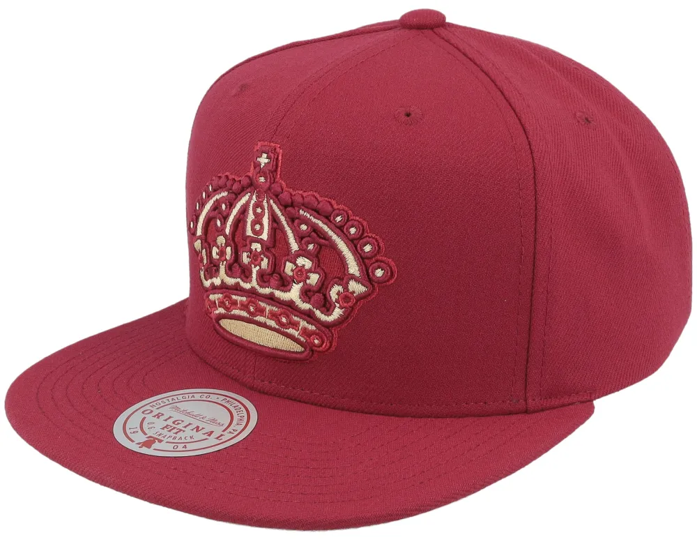 Mitchell & Ness Men's Nhl Merlot Shine Snapback Vntg Kings sold by Zulily