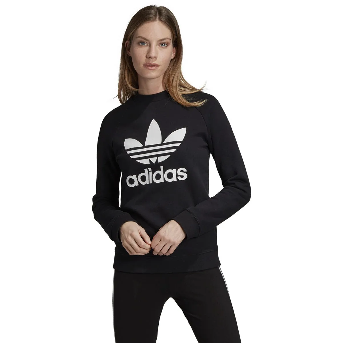 adidas Women's Originals Trefoil Crewneck Sweatshirt - Dv2612 sold by Zulily product image thumbnail 3