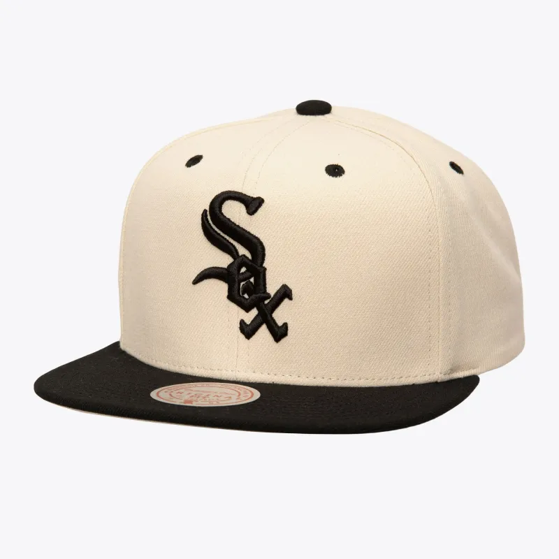 Mitchell & Ness Men's Mlb Evergreen Cream Black Snapback White Sox sold by Zulily