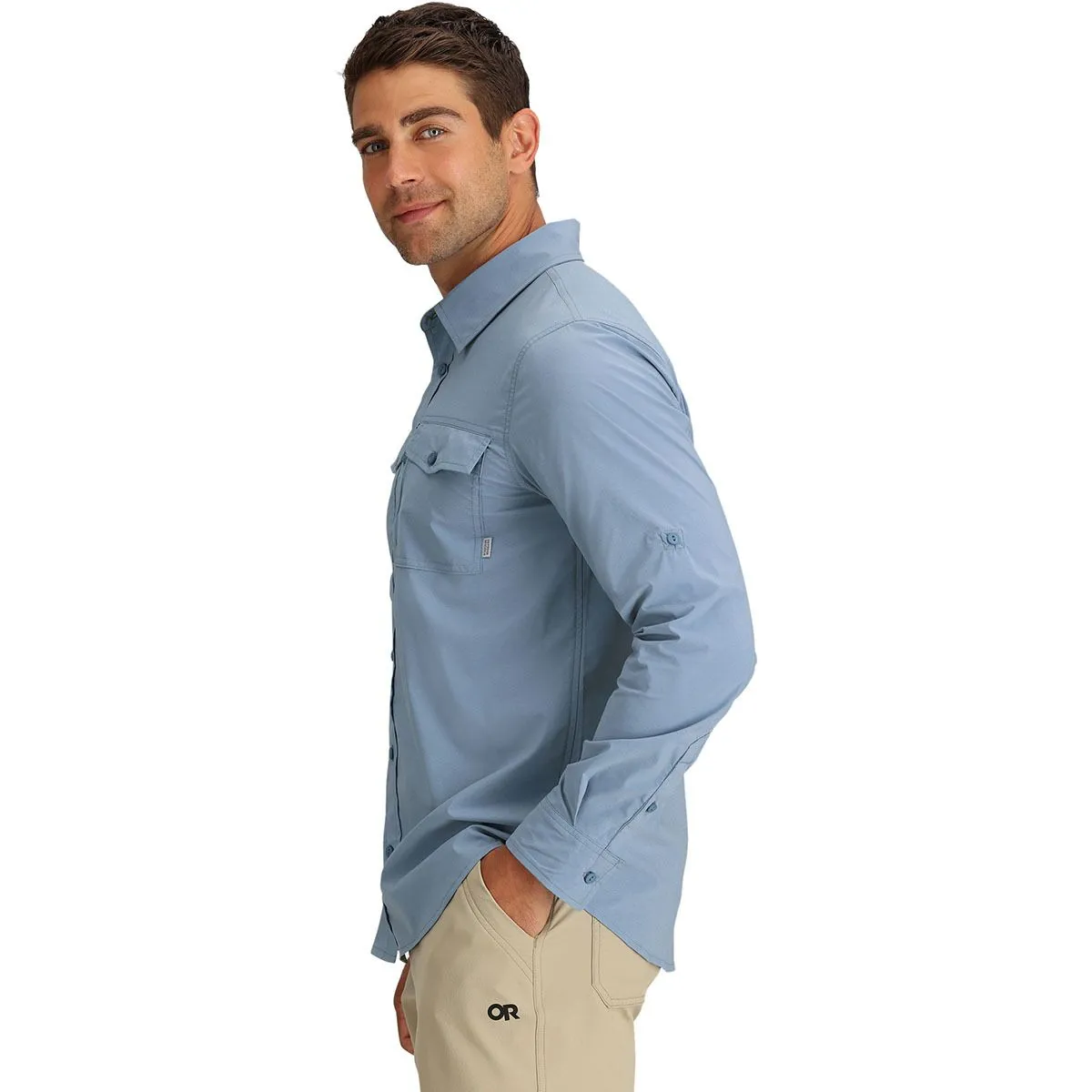 Outdoor Research Men's Way Station Long Sleeve Button Up Upf 30 Shirt sold by Zulily product image thumbnail 2