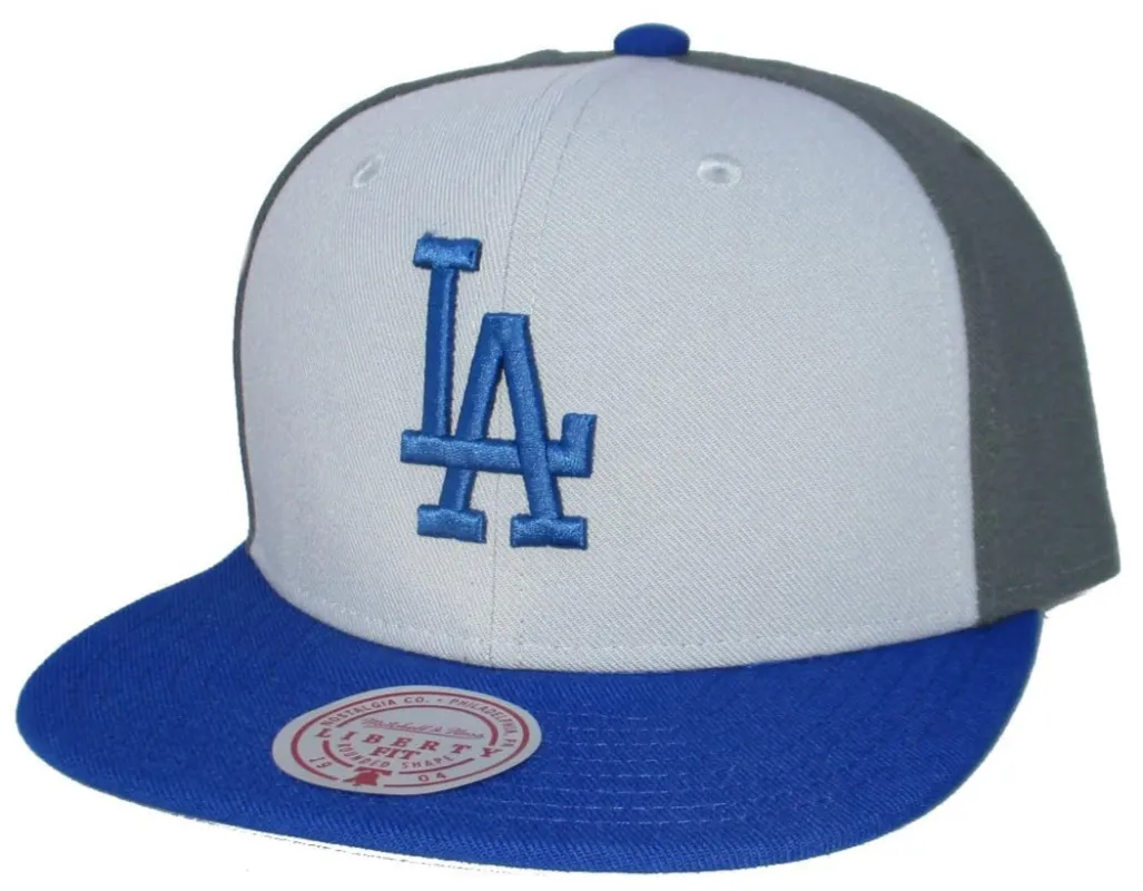 Mitchell & Ness Men's Mlb Triple Play Liberty Snapback Dodgers - Hy11518-Ladgrey sold by Zulily
