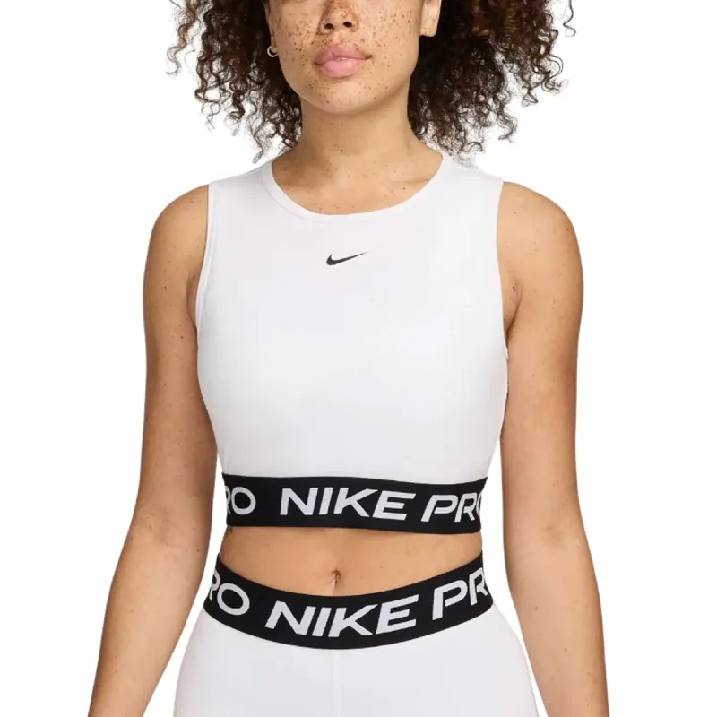 Nike Women's Pro Dri-Fit Cropped Tank Top - Fz3615-100 sold by Zulily