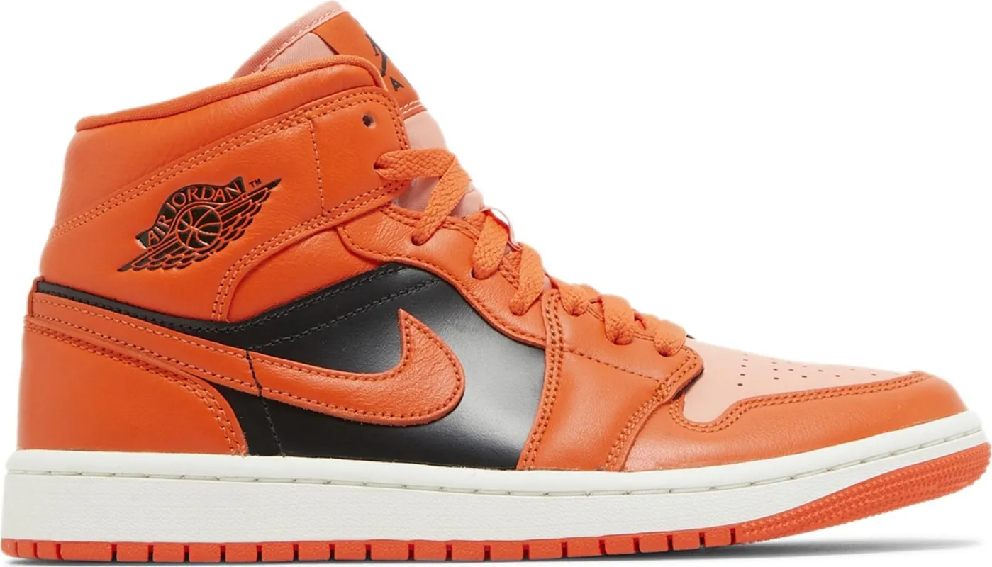 Air Jordan Women's Retro 1 Mid Se 'Rush Orange' - Dm3381-600 sold by Zulily
