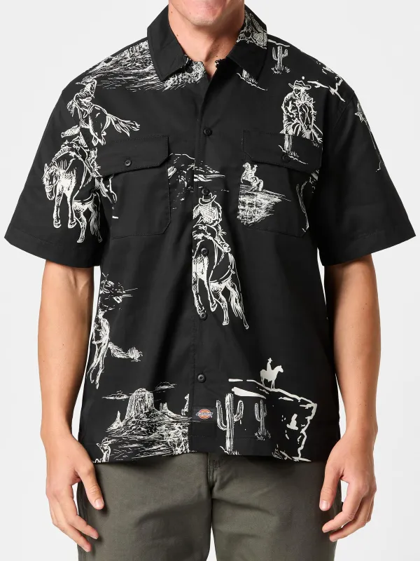 Dickies Men's Savage Work Shirt - A4Z7Sblk sold by Zulily