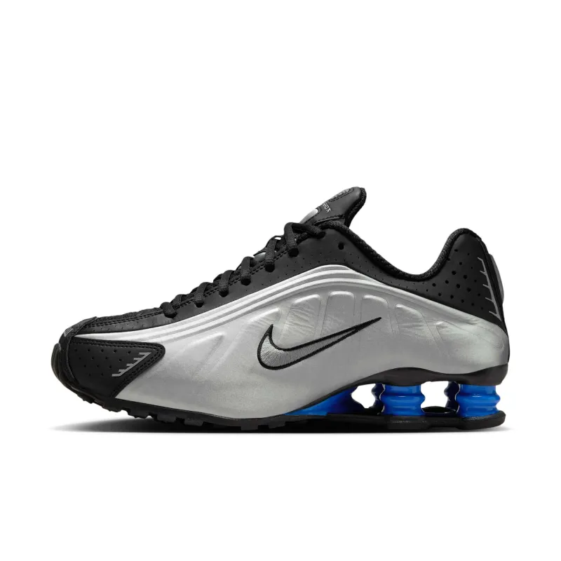 Nike Women's Shox R4 'Metallic Silver Black Racer Blue' - Ar3565-006 sold by Zulily