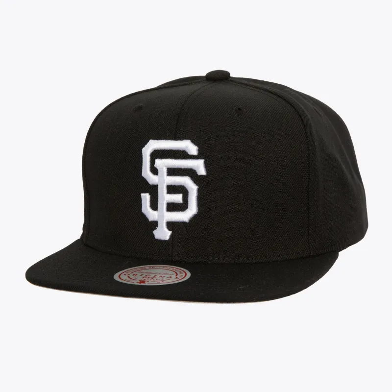 Mitchell & Ness Men's Mlb Evergreen Black White Snapback Giants sold by Zulily