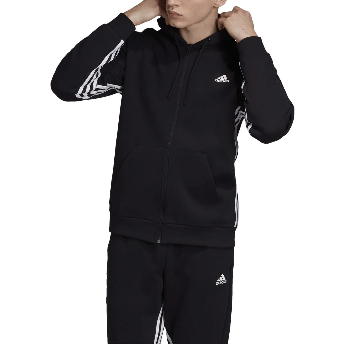 adidas Men's Must Haves 3 Stripe Full Zip Hoodie - Dx7657 sold by Zulily