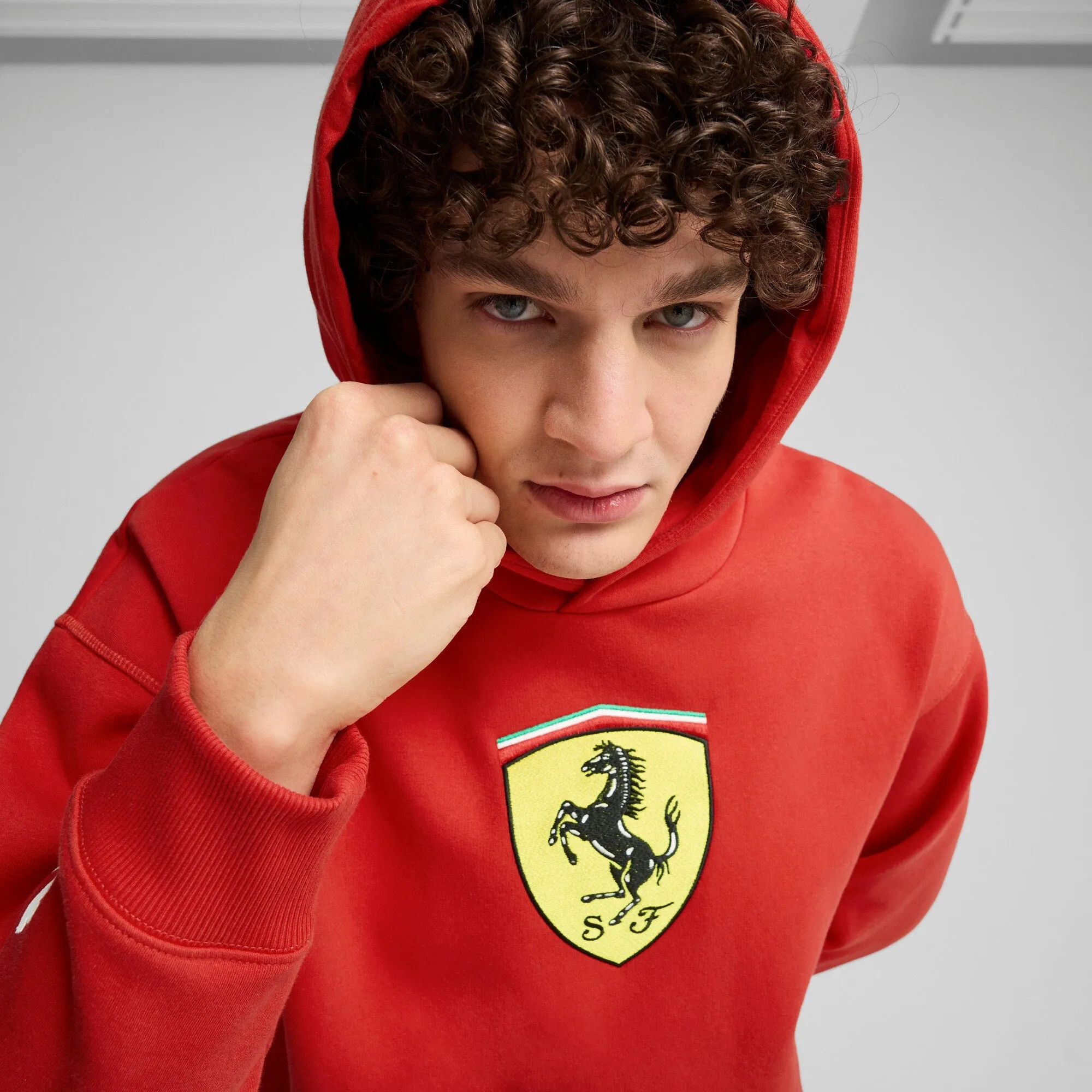 Puma Men's Ferrari Race Big Shield Hoodie - 627054-02 sold by Zulily product image thumbnail 4