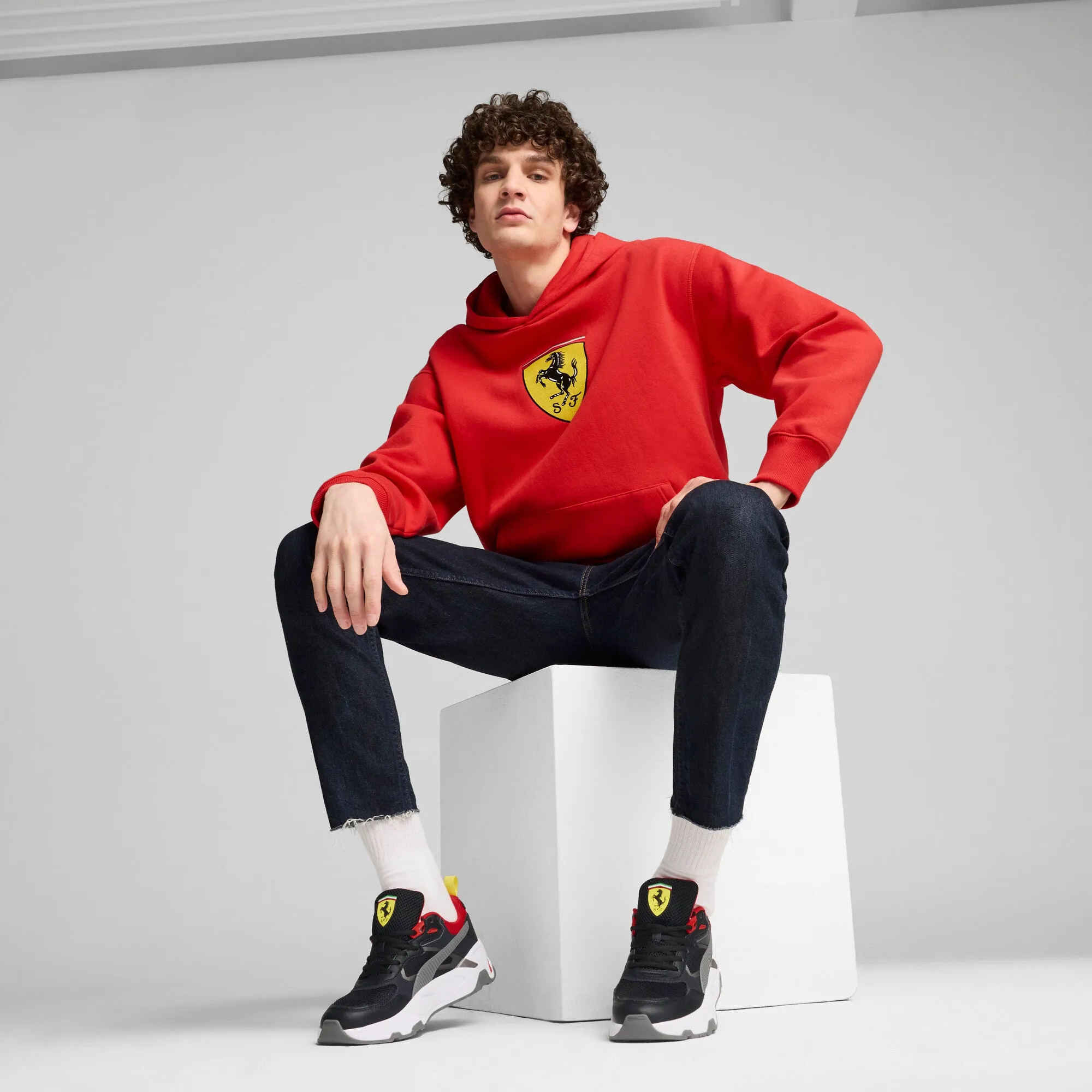 Puma Men's Ferrari Race Big Shield Hoodie - 627054-02 sold by Zulily product image thumbnail 5