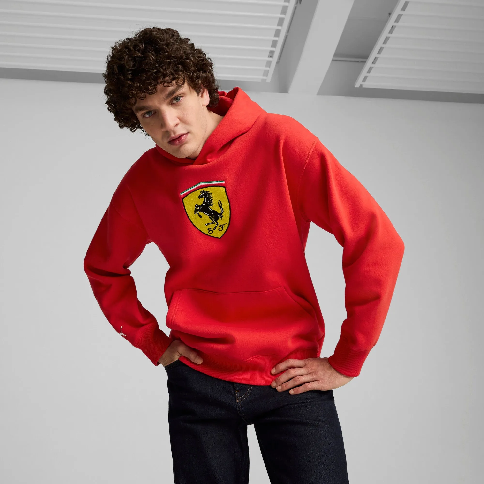 Puma Men's Ferrari Race Big Shield Hoodie - 627054-02 sold by Zulily product image thumbnail 3