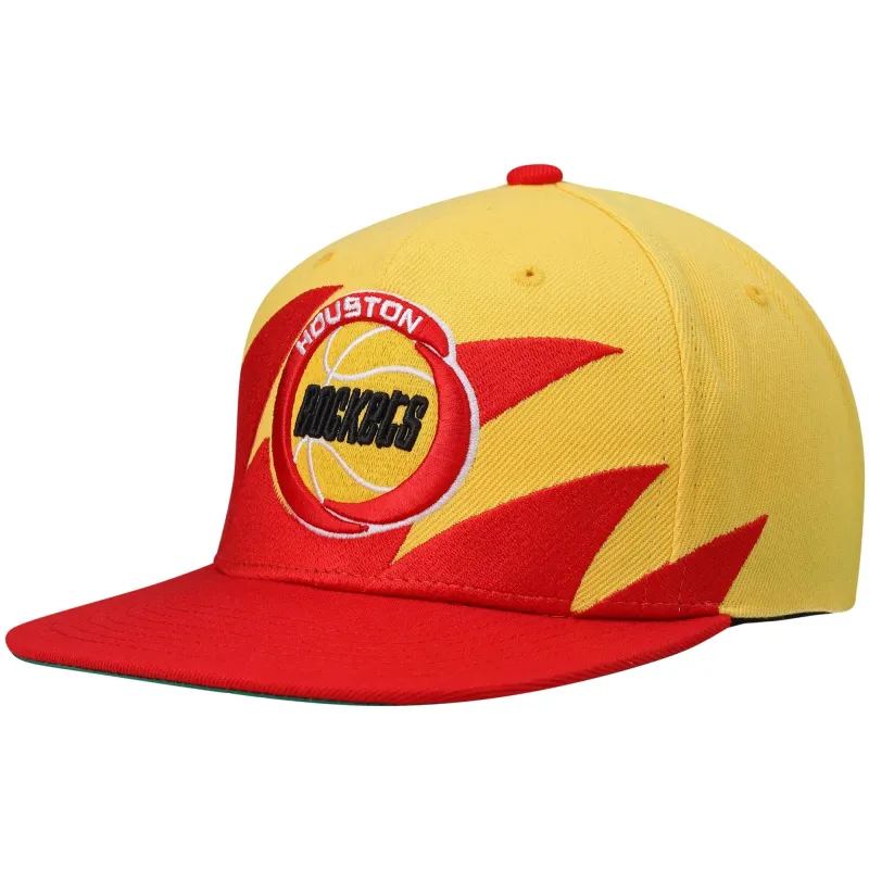 Mitchell & Ness Men's Nba Sharktooth Snapback Hwc Rockets - Gold-Red sold by Zulily