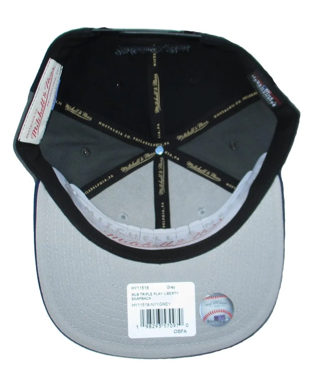 Mitchell & Ness Men's Mlb Triple Play Liberty Snapback Yankees - Hy11518-Nyygrey sold by Zulily product image thumbnail 5