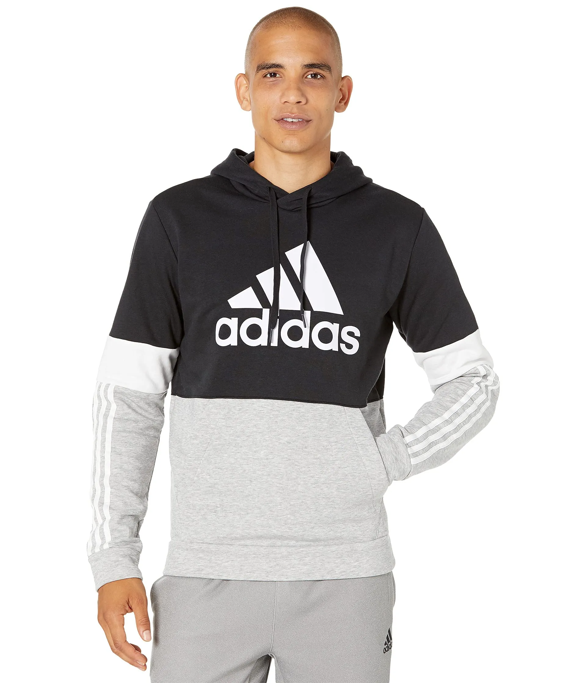 adidas Men's Essentials Fleece Colorblock Hoodie - H14646 sold by Zulily