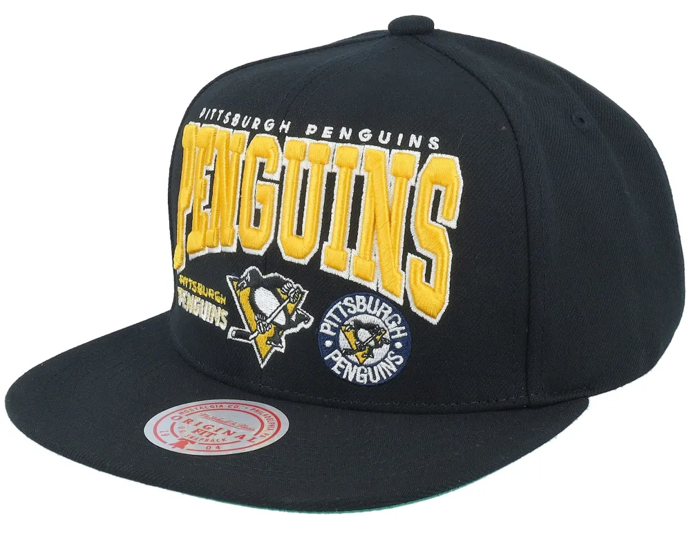 Mitchell & Ness Men's Nhl Champ Stack Snapback Vntg Penguins - Black sold by Zulily