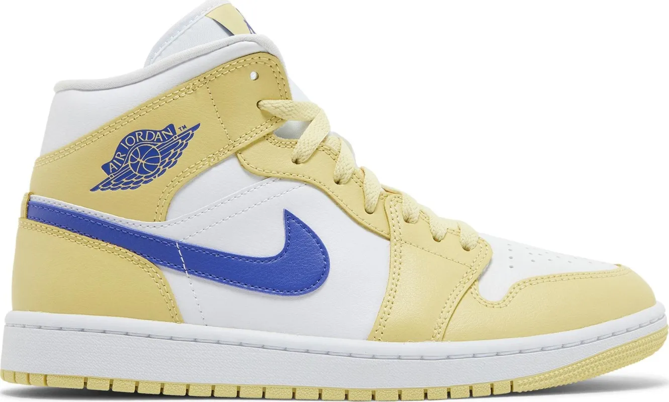 Air Jordan Women's Retro 1 Mid 'Lemon Wash Lapis' - Bq6472-701 sold by Zulily