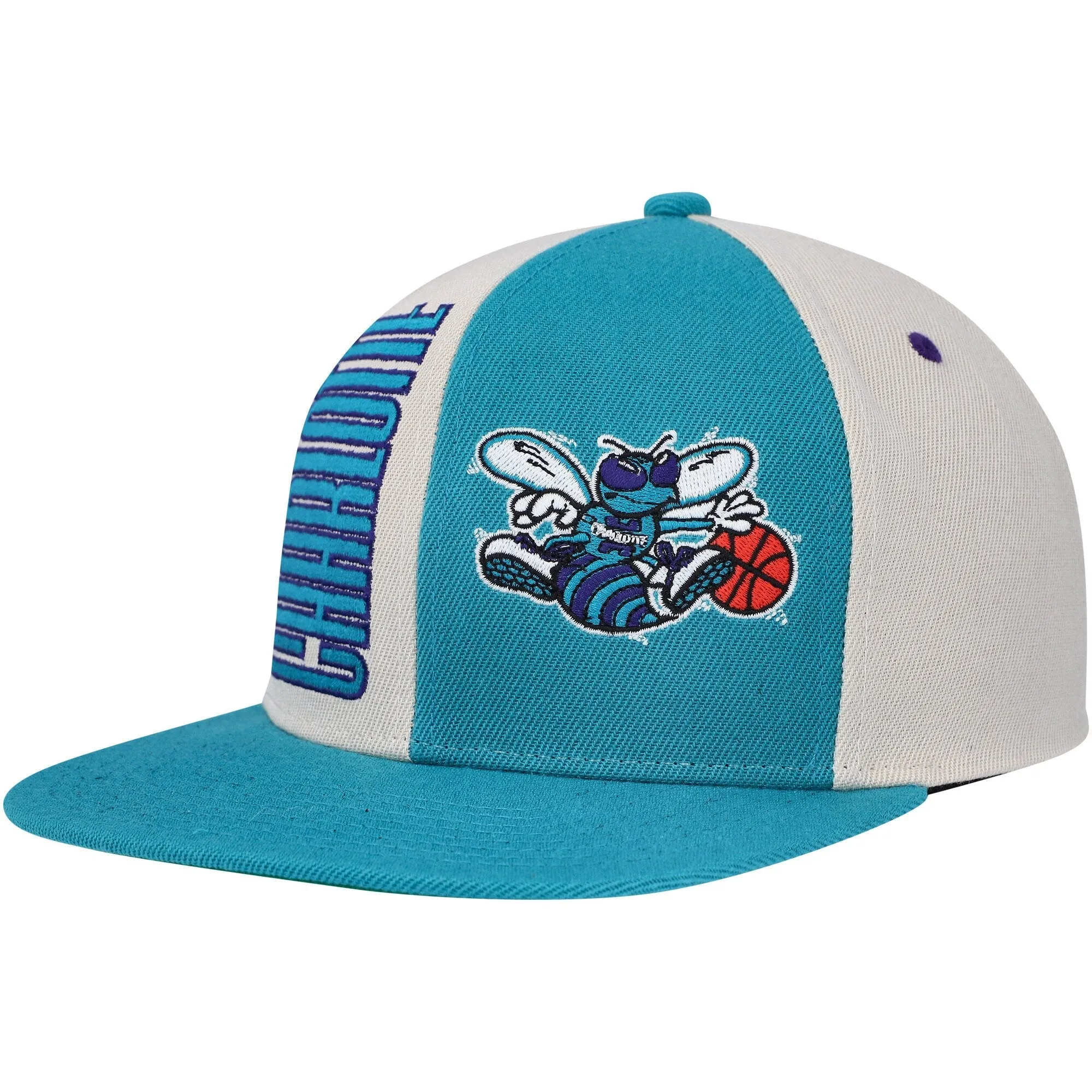 Mitchell & Ness Men's Nba Pop Panel Snapback Hwc Hornets - Off White-Teal sold by Zulily