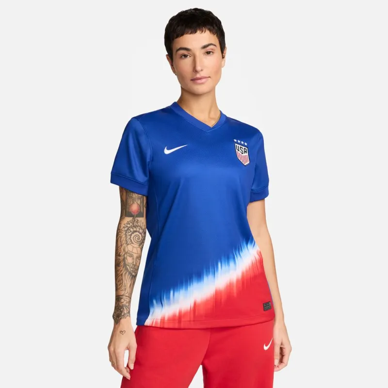 Nike Women's Uswnt 2024 Stadium Away Soccer Dri-Fit Stars Patch Replica Jersey sold by Zulily