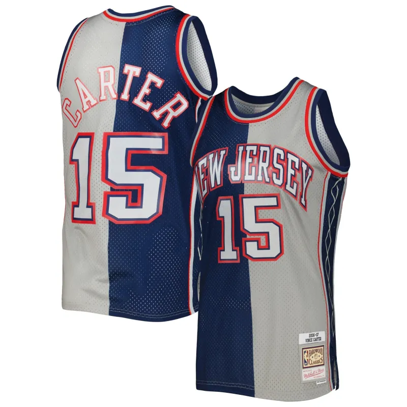 Mitchell & Ness Nba Split Swingman Jersey New Jersey Nets 2006 Vince Carter sold by Zulily