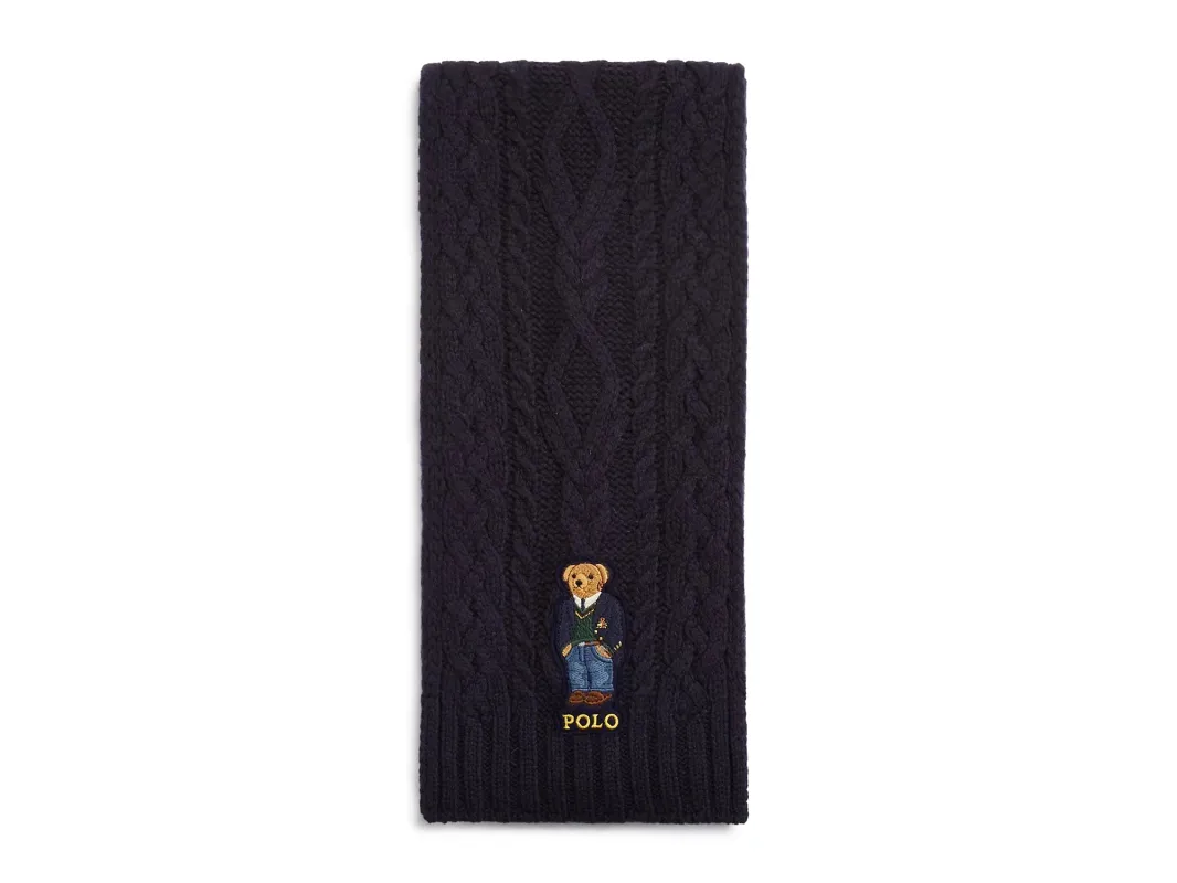 Polo Ralph Lauren Adult Aran St. Andrew Bear Scarf - Pc0419-433 sold by Zulily