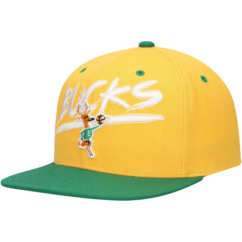 Mitchell & Ness Men's Nba Transcript Snapback Hwc Bucks sold by Zulily