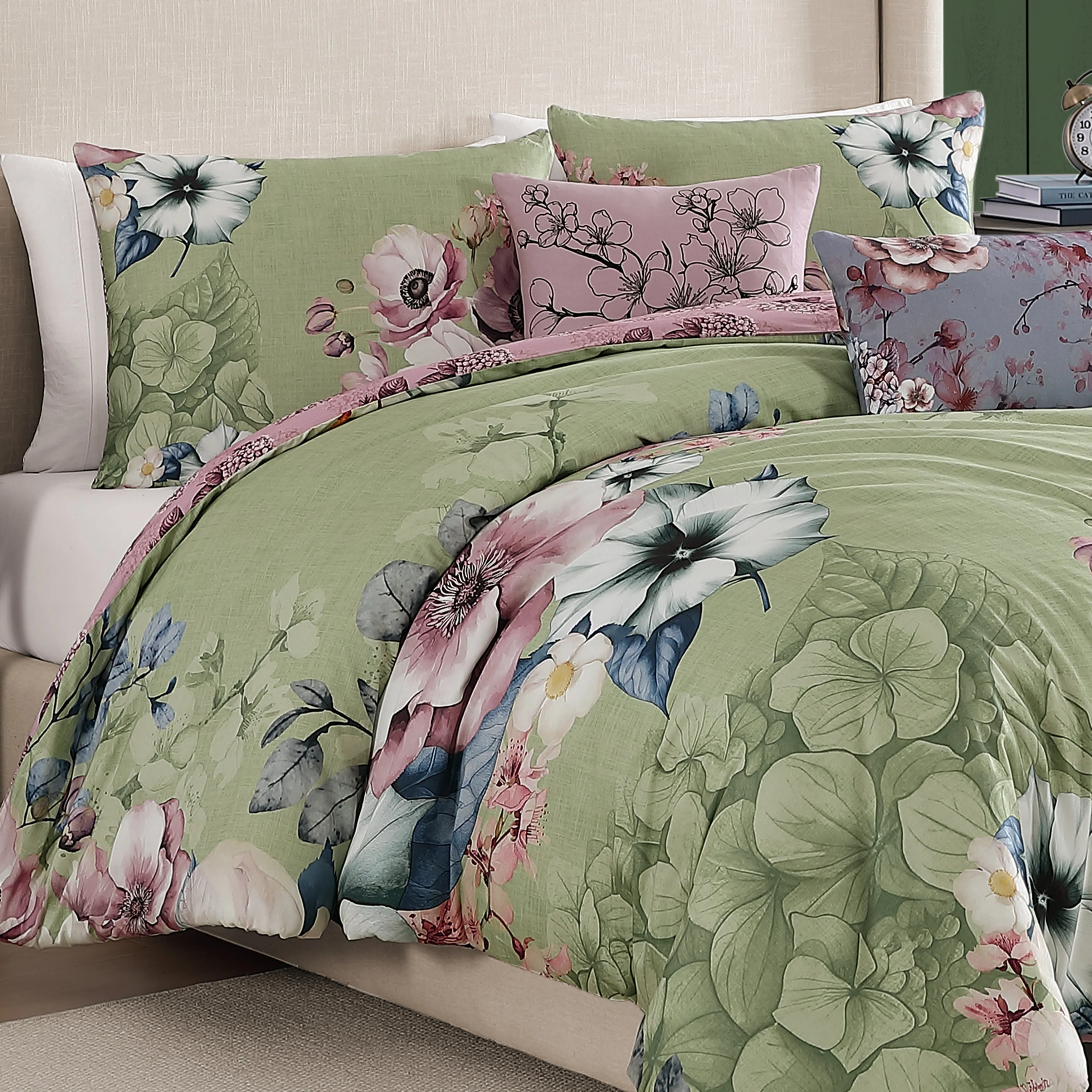 Bebejan Lilac Cascade 5 Piece Reversible Comforter Set sold by Zulily product image thumbnail 3
