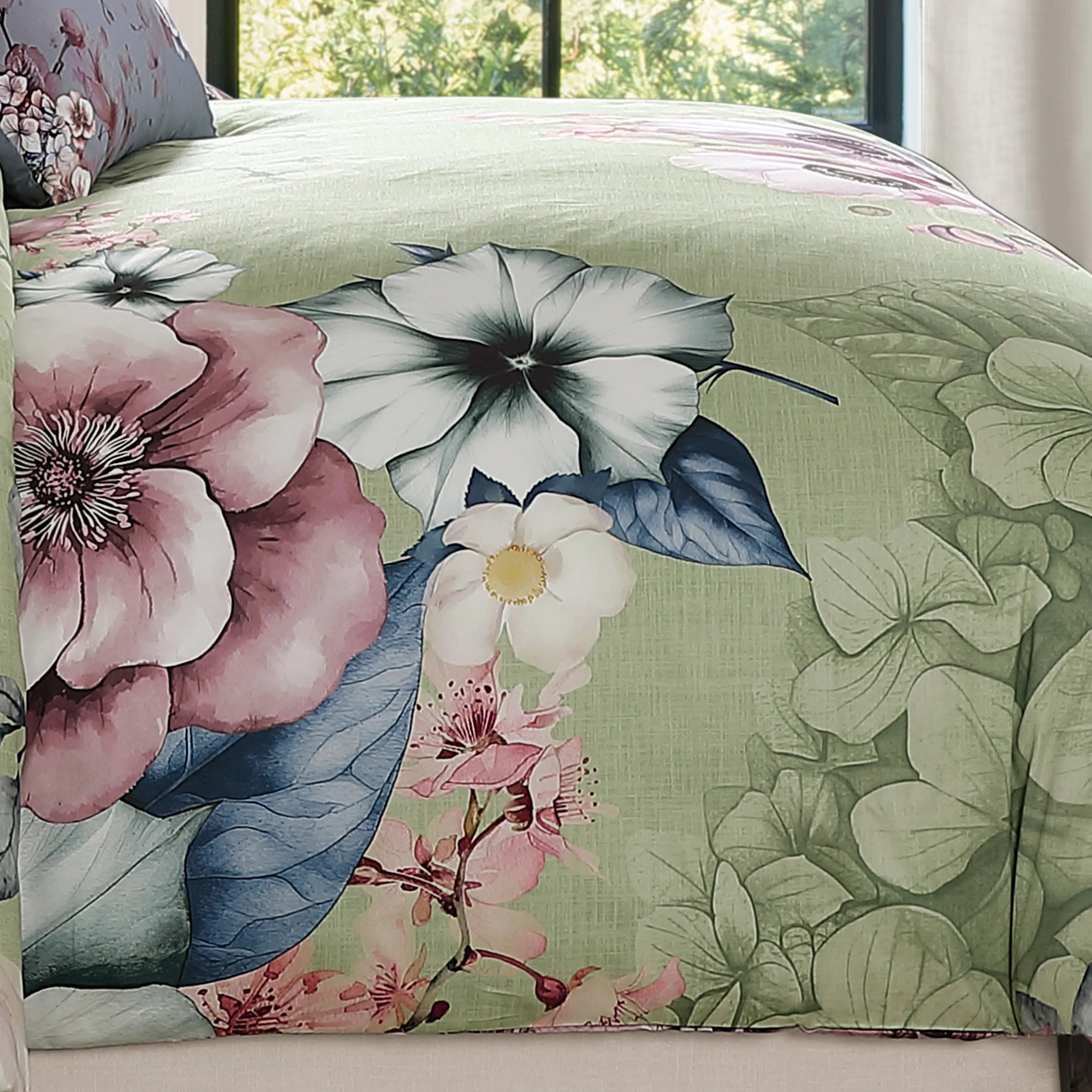 Bebejan Lilac Cascade 5 Piece Reversible Comforter Set sold by Zulily product image thumbnail 4