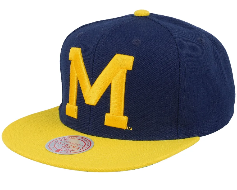 Mitchell & Ness Men's Ncaa Team 2 Tone 2.0 Snapback Michigan sold by Zulily
