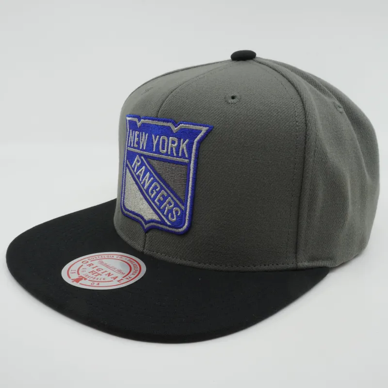 Mitchell & Ness Men's Nhl Storm Front Snapback Rangers - Grey sold by Zulily