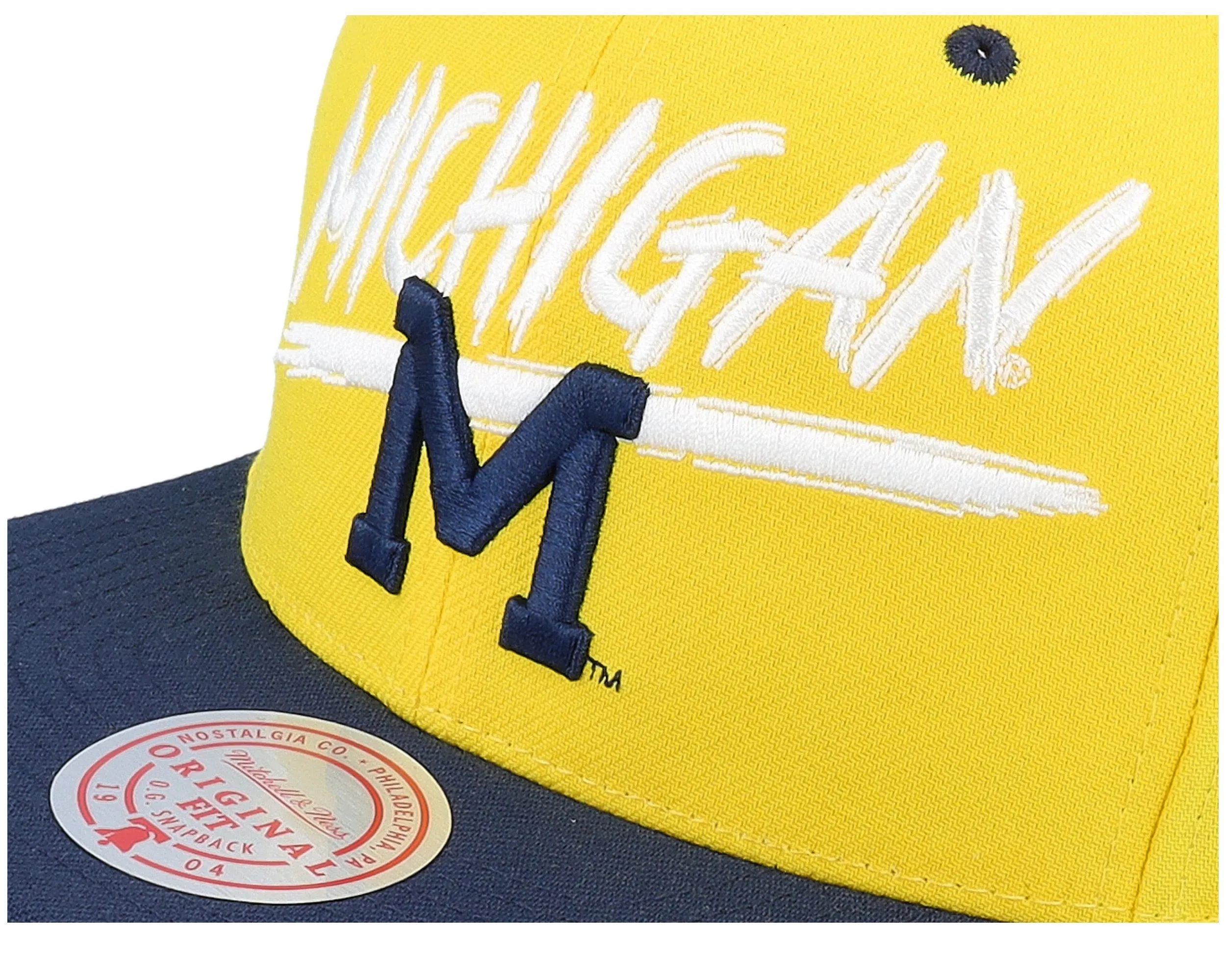 Mitchell & Ness Men's Ncaa Transcript Snapback Michigan sold by Zulily product image thumbnail 3