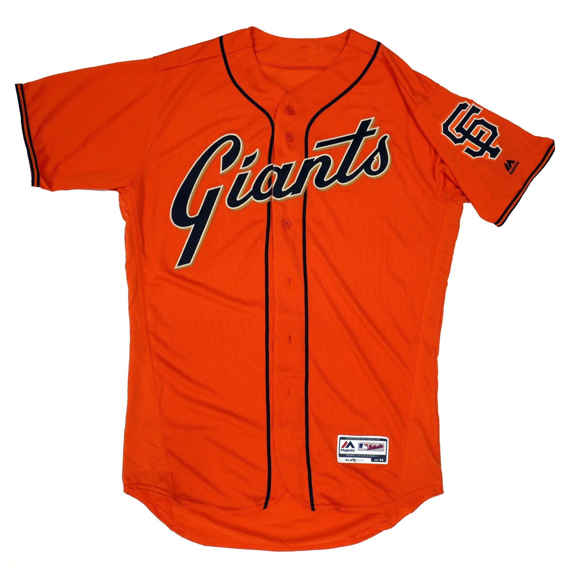 Majestic Men's Mlb Sf Giants Authentic On Field Flex Base Jersey - Orange Alternate sold by Zulily