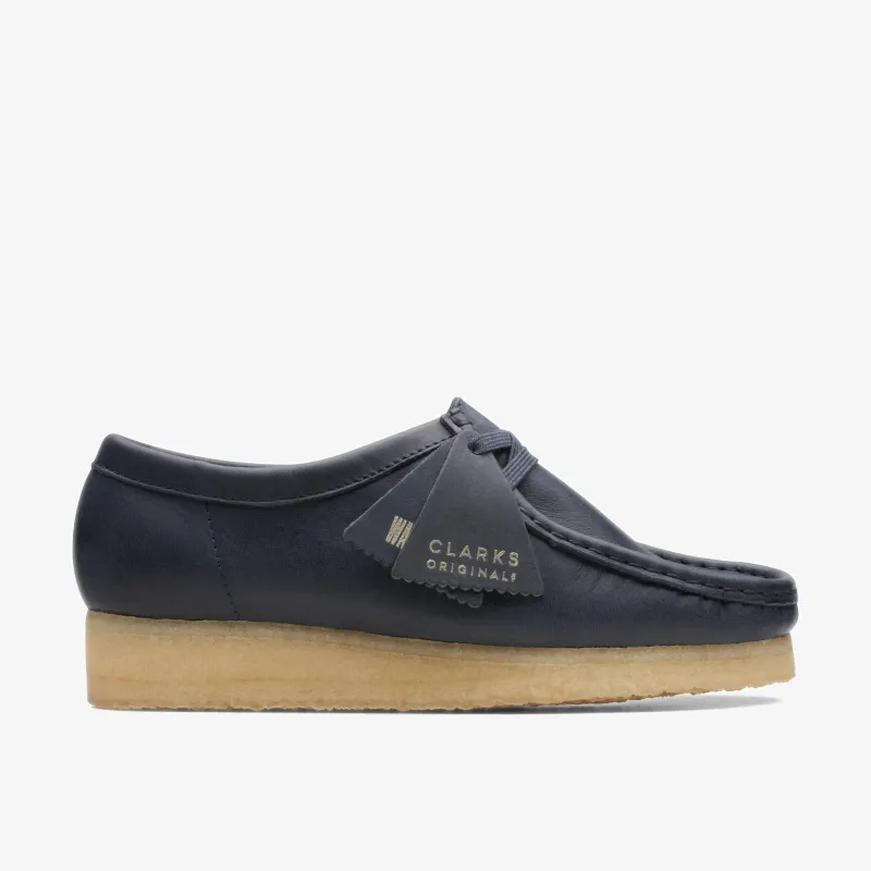 Clarks Women's Wallabee - Navy Leather sold by Zulily