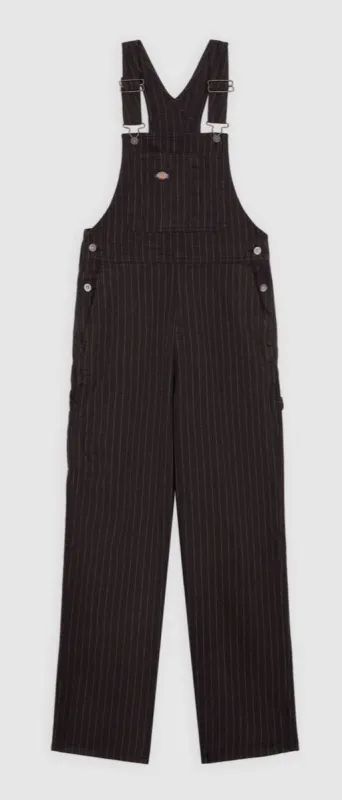 Dickies Women's Service Stripe Dungarees - A4Z6Hblk sold by Zulily