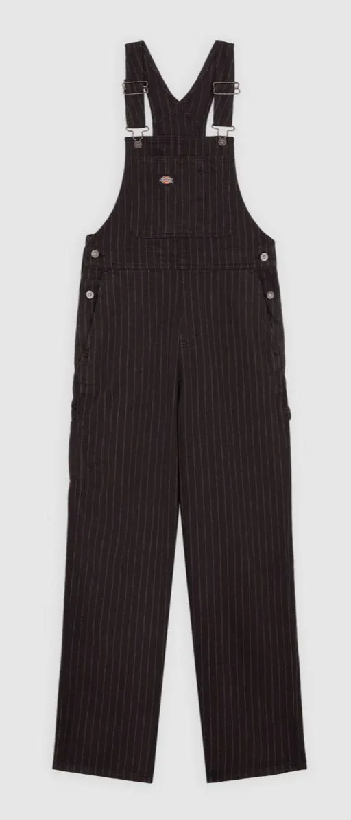 Dickies Women's Service Stripe Dungarees - A4Z6Hblk sold by Zulily