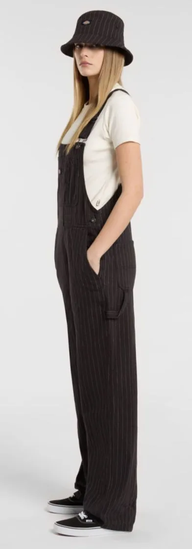 Dickies Women's Service Stripe Dungarees - A4Z6Hblk sold by Zulily product image thumbnail 5