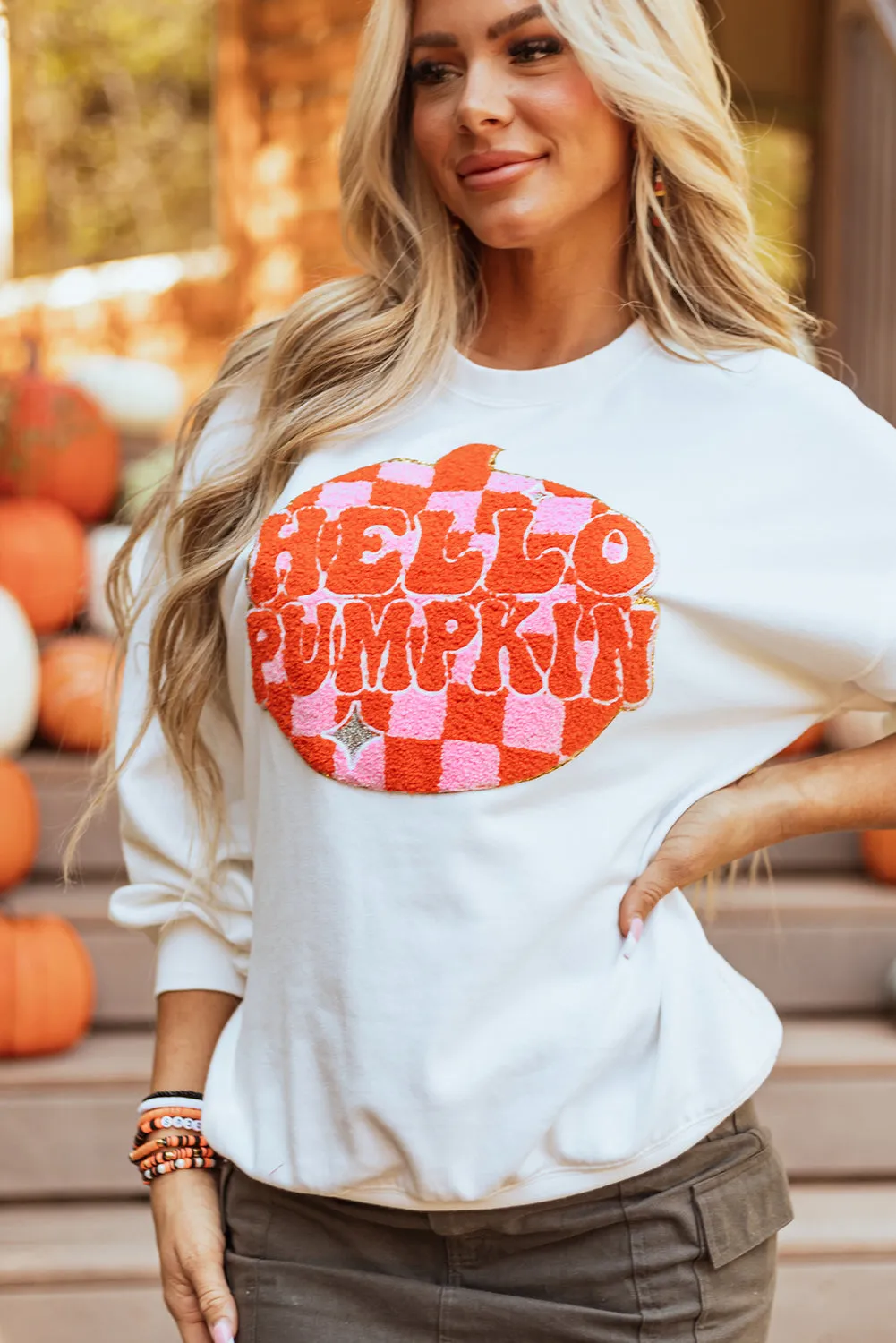 Threaded Pear Blair Halloween Pumpkin Patched Pullover Sweatshirt sold by Zulily product image thumbnail 5