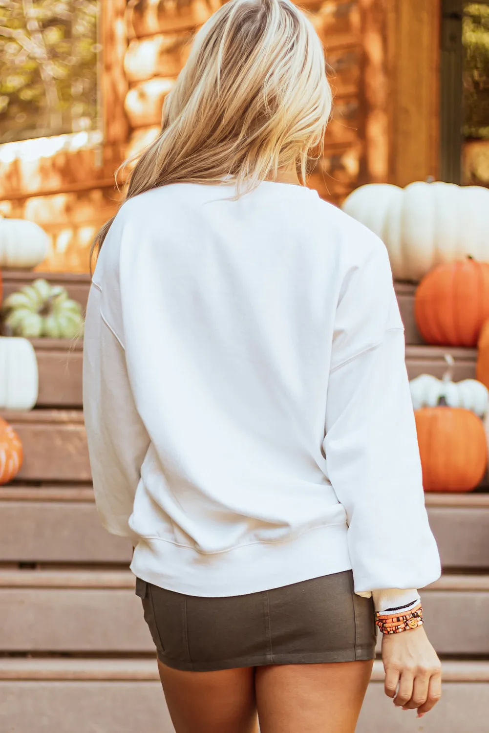Threaded Pear Blair Halloween Pumpkin Patched Pullover Sweatshirt sold by Zulily product image thumbnail 2